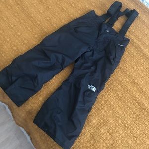 The North Face snow pants with suspenders